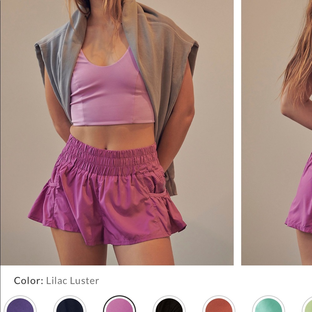 Get Your Flirt On Shorts (purple - lilac) S Free People/ Free People Movement
